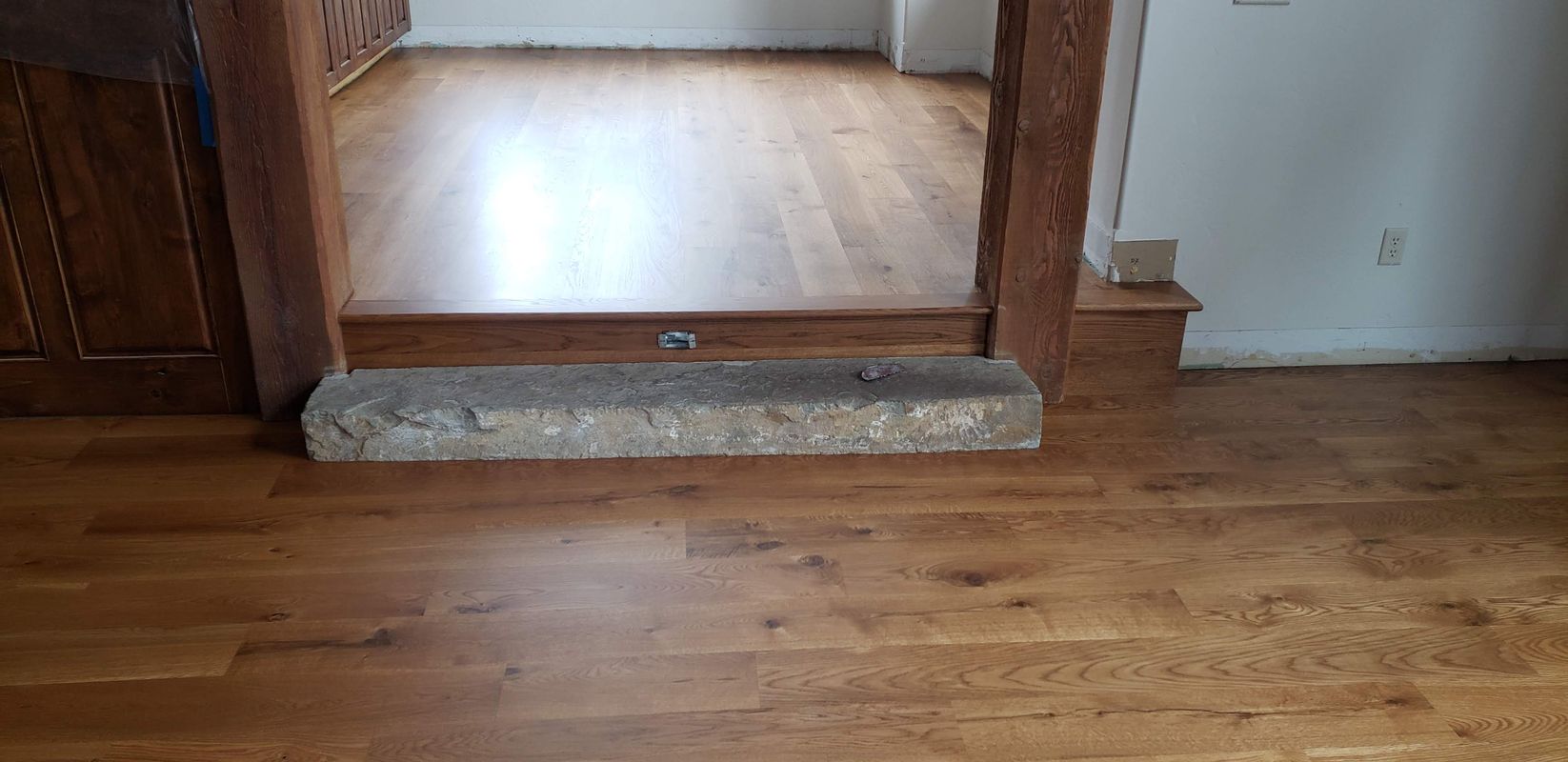 Custom hardwood floor installation
