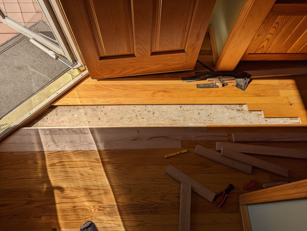 Hardwood floor repair and restoration