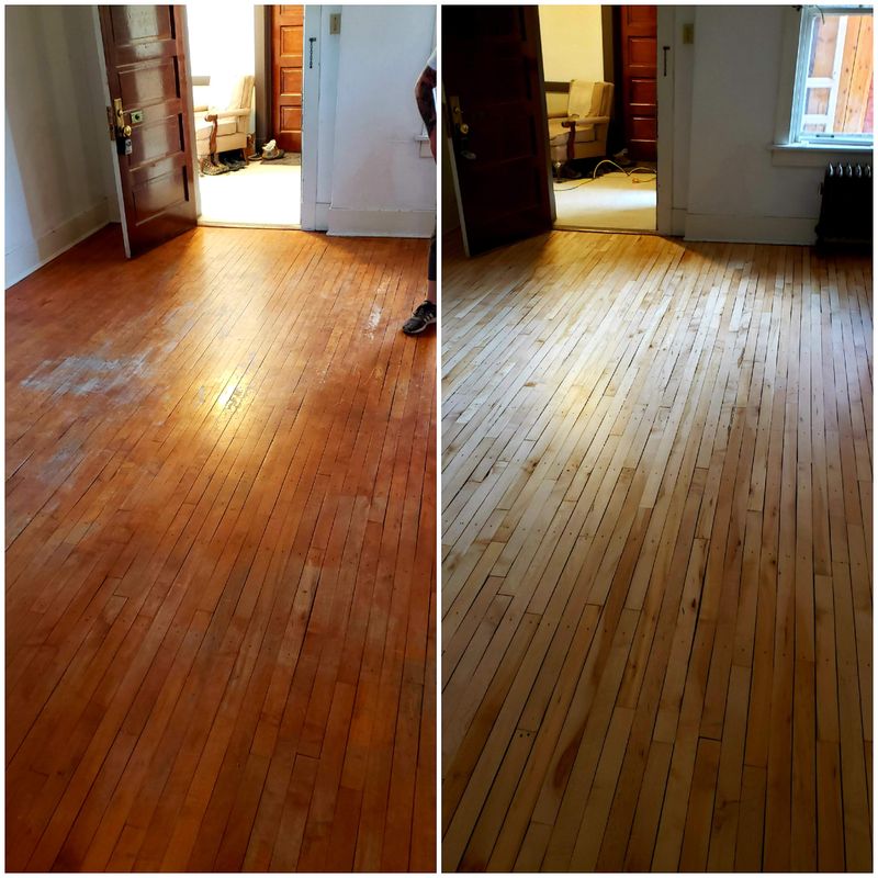 Hardwood floor sanding and refinishing