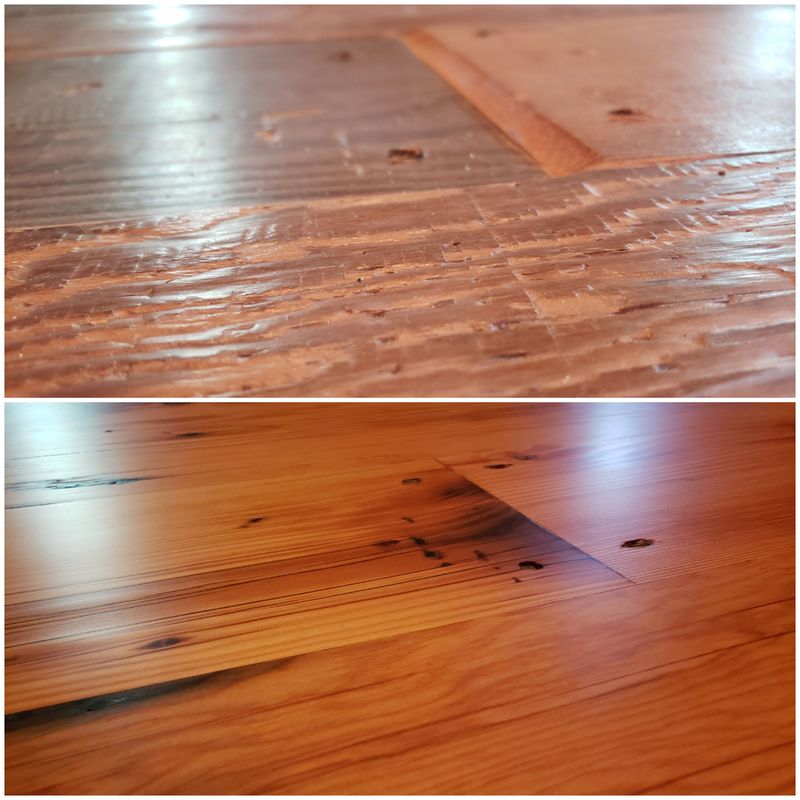 Before and after transformation